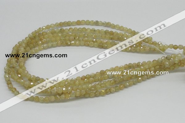 CCR82 15.5 inches 6mm faceted round citrine gemstone beads wholesale