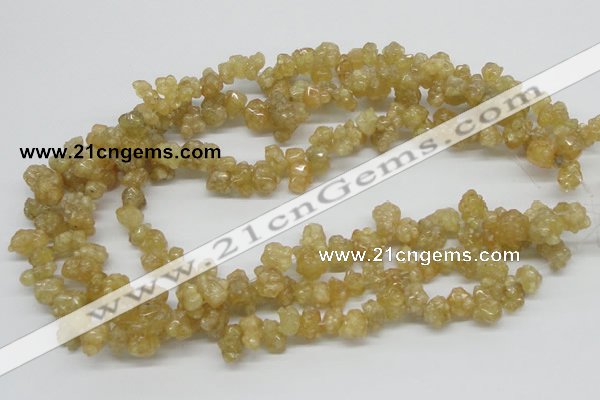 CCR85 15.5 inches 12mm chip citrine gemstone beads wholesale