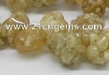 CCR86 15.5 inches 14mm chip citrine gemstone beads wholesale