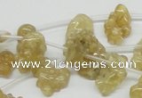 CCR87 15.5 inches 15mm chips citrine gemstone beads wholesale