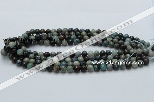 CCS01 15.5 inches 8mm round natural chrysocolla gemstone beads