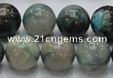 CCS04 15.5 inches 18mm round natural chrysocolla gemstone beads