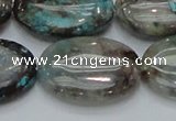 CCS10 15.5 inches 22*30mm oval natural chrysocolla gemstone beads