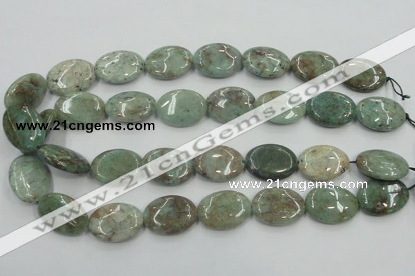 CCS100 15.5 inches 18*25mm oval African chrysocolla beads