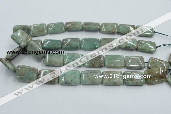 CCS102 15.5 inches 18*25mm rectangle African chrysocolla beads