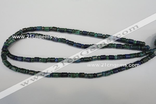 CCS152 15.5 inches 4*6mm rondelle & 6*7mm tube dyed chrysocolla beads