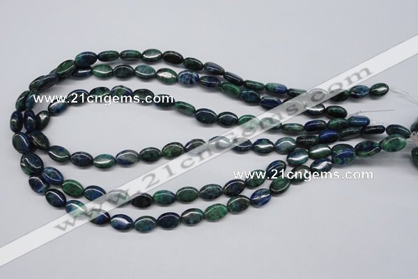 CCS164 15.5 inches 8*12mm oval dyed chrysocolla gemstone beads