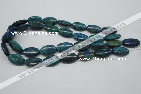 CCS167 15.5 inches 15*25mm oval dyed chrysocolla gemstone beads