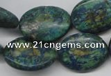 CCS168 15.5 inches 20*25mm oval dyed chrysocolla gemstone beads