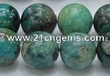 CCS17 15.5 inches 18mm round natural chrysocolla gemstone beads