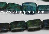 CCS176 15.5 inches 13*18mm rectangle dyed chrysocolla gemstone beads