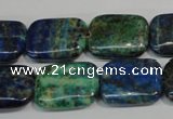 CCS177 15.5 inches 15*20mm rectangle dyed chrysocolla gemstone beads