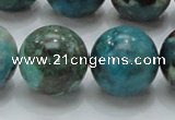 CCS18 15.5 inches 20mm round natural chrysocolla gemstone beads