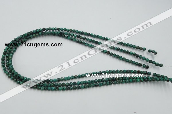 CCS201 15.5 inches 4mm round natural Chinese chrysocolla beads