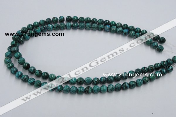 CCS202 15.5 inches 6mm round natural Chinese chrysocolla beads