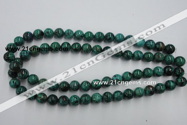 CCS205 15.5 inches 12mm round natural Chinese chrysocolla beads