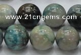 CCS23 15.5 inches 20mm round natural chrysocolla gemstone beads