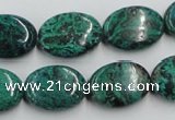 CCS235 15.5 inches 13*18mm oval natural Chinese chrysocolla beads