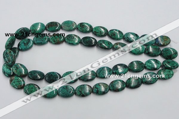 CCS235 15.5 inches 13*18mm oval natural Chinese chrysocolla beads