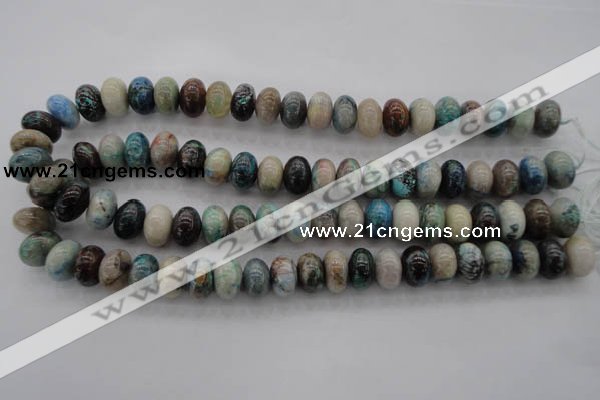 CCS27 15.5 inches 10*14mm rondelle natural chrysocolla gemstone beads