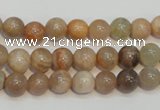 CCS303 15.5 inches 8mm round natural sunstone beads wholesale