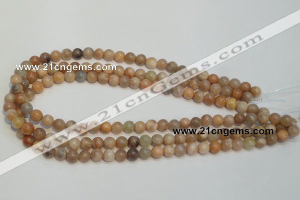 CCS303 15.5 inches 8mm round natural sunstone beads wholesale