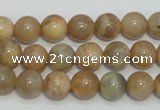 CCS304 15.5 inches 10mm round natural sunstone beads wholesale