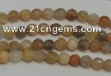 CCS310 15.5 inches 6mm faceted round natural sunstone beads