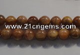 CCS351 15.5 inches 6mm round AB grade natural golden sunstone beads