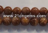 CCS363 15.5 inches 10mm round A grade natural golden sunstone beads