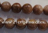 CCS364 15.5 inches 12mm round A grade natural golden sunstone beads