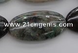 CCS37 15.5 inches 20*40mm oval natural chrysocolla gemstone beads