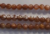 CCS371 15.5 inches 6mm round AA grade natural golden sunstone beads