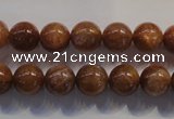 CCS373 15.5 inches 10mm round AA grade natural golden sunstone beads