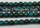 CCS401 15.5 inches 6mm round dyed chrysocolla gemstone beads