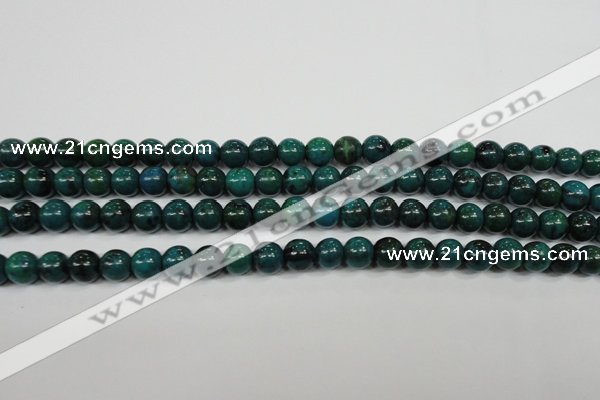 CCS401 15.5 inches 6mm round dyed chrysocolla gemstone beads