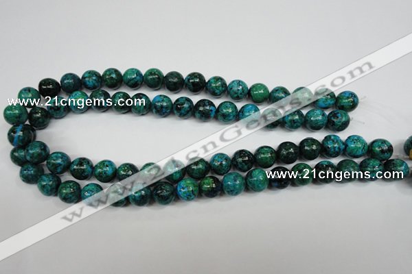 CCS404 15.5 inches 12mm round dyed chrysocolla gemstone beads