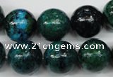 CCS406 15.5 inches 16mm round dyed chrysocolla gemstone beads