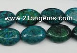 CCS444 15.5 inches 13*18mm oval dyed chrysocolla gemstone beads