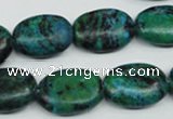 CCS445 15.5 inches 15*20mm oval dyed chrysocolla gemstone beads