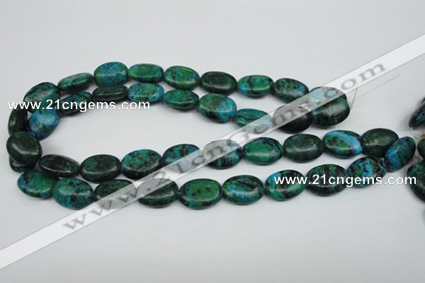 CCS445 15.5 inches 15*20mm oval dyed chrysocolla gemstone beads