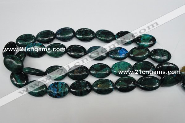 CCS446 15.5 inches 18*25mm oval dyed chrysocolla gemstone beads