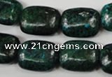 CCS475 15.5 inches 15*20mm rectangle dyed chrysocolla gemstone beads