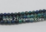 CCS50 16 inches 4mm round dyed chrysocolla gemstone beads wholesale