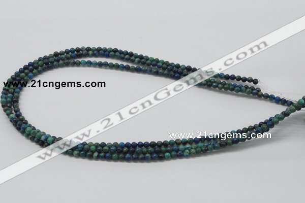 CCS50 16 inches 4mm round dyed chrysocolla gemstone beads wholesale