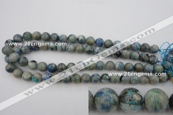 CCS504 15.5 inches 12mm round natural chrysocolla gemstone beads