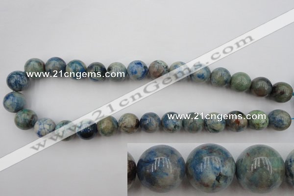 CCS506 15.5 inches 16mm round natural chrysocolla gemstone beads