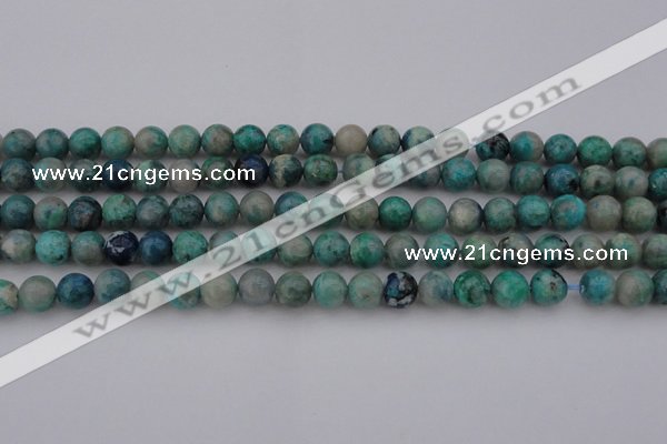 CCS512 15.5 inches 8mm round natural chrysocolla gemstone beads