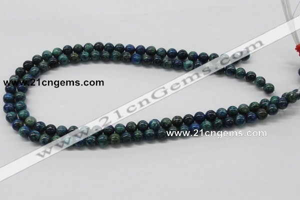 CCS52 16 inches 8mm round dyed chrysocolla gemstone beads wholesale