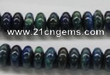 CCS53 16 inches 6*12mm rondelle dyed chrysocolla gemstone beads